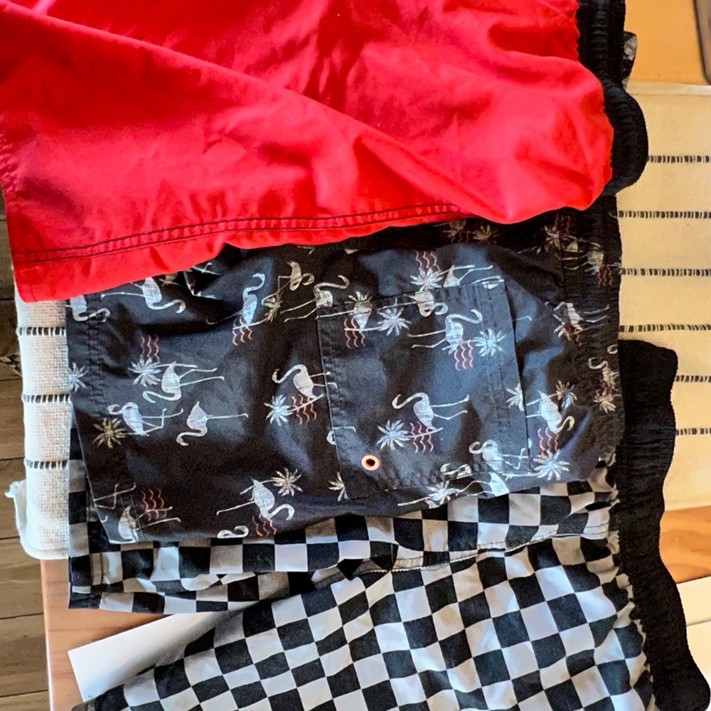 Boys Swim Trunks Old Navy and Cat & Jack 3 pairs